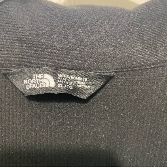 The North Face Vest Mens Black Fleece Full Zip Pockets Size XL Embroidered Logo - Picture 8 of 9